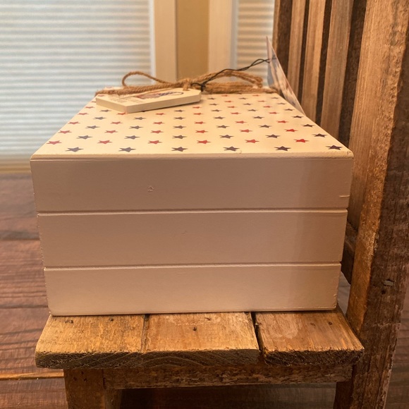 Rae Dunn July 4th Home Of The Brave Book Stack, Patriotic 4th Of July Decor - Picture 7 of 16